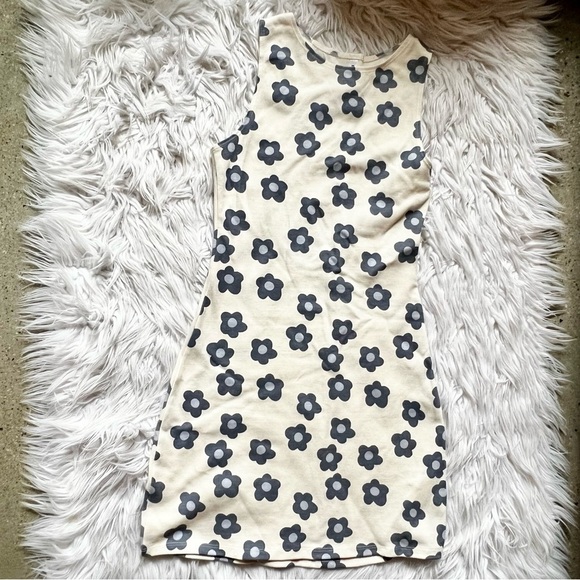 RVCA gogo mini dress white and blue 70s style size XS - Picture 3 of 7